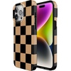 image:imageCasely iPhone 14 Case  Falling for You  Plum Floral  Compatible with MagSafe  Classic Ultra Slim DesignFit Check  Black  Brown Checkerboard
