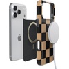 image:imageCasely iPhone 14 Case  Falling for You  Plum Floral  Compatible with MagSafe  Classic Ultra Slim DesignFit Check  Black  Brown Checkerboard