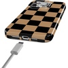 image:imageCasely iPhone 14 Case  Falling for You  Plum Floral  Compatible with MagSafe  Classic Ultra Slim DesignFit Check  Black  Brown Checkerboard