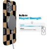 image:imageCasely iPhone 14 Case  Falling for You  Plum Floral  Compatible with MagSafe  Classic Ultra Slim DesignFit Check  Black  Brown Checkerboard