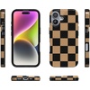 image:imageCasely iPhone 14 Case  Falling for You  Plum Floral  Compatible with MagSafe  Classic Ultra Slim DesignFit Check  Black  Brown Checkerboard