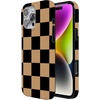 image:imageCasely iPhone 14 Case  Falling for You  Plum Floral  Compatible with MagSafe  Classic Ultra Slim DesignFit Check  Black  Brown Checkerboard