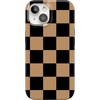image:imageCasely iPhone 14 Case  Falling for You  Plum Floral  Compatible with MagSafe  Classic Ultra Slim DesignFit Check  Black  Brown Checkerboard
