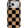 image:imageCasely iPhone 14 Case  Falling for You  Plum Floral  Compatible with MagSafe  Classic Ultra Slim DesignFit Check  Black  Brown Checkerboard