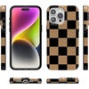 image:imageCasely iPhone 14 Case  Falling for You  Plum Floral  Compatible with MagSafe  Classic Ultra Slim DesignFit Check  Black  Brown Checkerboard