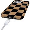image:imageCasely iPhone 14 Case  Falling for You  Plum Floral  Compatible with MagSafe  Classic Ultra Slim DesignFit Check  Black  Brown Checkerboard