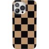 image:imageCasely iPhone 14 Case  Falling for You  Plum Floral  Compatible with MagSafe  Classic Ultra Slim DesignFit Check  Black  Brown Checkerboard