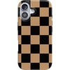 image:imageCasely iPhone 14 Case  Falling for You  Plum Floral  Compatible with MagSafe  Classic Ultra Slim DesignFit Check  Black  Brown Checkerboard