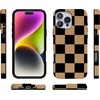 image:imageCasely iPhone 14 Case  Falling for You  Plum Floral  Compatible with MagSafe  Classic Ultra Slim DesignFit Check  Black  Brown Checkerboard
