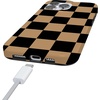 image:imageCasely iPhone 14 Case  Falling for You  Plum Floral  Compatible with MagSafe  Classic Ultra Slim DesignFit Check  Black  Brown Checkerboard