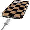 image:imageCasely iPhone 14 Case  Falling for You  Plum Floral  Compatible with MagSafe  Classic Ultra Slim DesignFit Check  Black  Brown Checkerboard