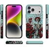 image:imageCasely iPhone 14 Case  Falling for You  Plum Floral  Compatible with MagSafe  Classic Ultra Slim DesignForever Grateful  Grateful Dead Skeleton Floral