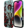 image:imageCasely iPhone 14 Case  Falling for You  Plum Floral  Compatible with MagSafe  Classic Ultra Slim DesignForever Grateful  Grateful Dead Skeleton Floral