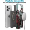 image:imageCasely iPhone 14 Case  Falling for You  Plum Floral  Compatible with MagSafe  Classic Ultra Slim DesignForever Grateful  Grateful Dead Skeleton Floral