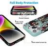 image:imageCasely iPhone 14 Case  Falling for You  Plum Floral  Compatible with MagSafe  Classic Ultra Slim DesignForever Grateful  Grateful Dead Skeleton Floral