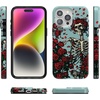 image:imageCasely iPhone 14 Case  Falling for You  Plum Floral  Compatible with MagSafe  Classic Ultra Slim DesignForever Grateful  Grateful Dead Skeleton Floral