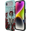 image:imageCasely iPhone 14 Case  Falling for You  Plum Floral  Compatible with MagSafe  Classic Ultra Slim DesignForever Grateful  Grateful Dead Skeleton Floral