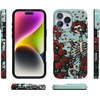 image:imageCasely iPhone 14 Case  Falling for You  Plum Floral  Compatible with MagSafe  Classic Ultra Slim DesignForever Grateful  Grateful Dead Skeleton Floral