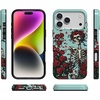 image:imageCasely iPhone 14 Case  Falling for You  Plum Floral  Compatible with MagSafe  Classic Ultra Slim DesignForever Grateful  Grateful Dead Skeleton Floral