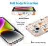 image:imageCasely iPhone 14 Case  Falling for You  Plum Floral  Compatible with MagSafe  Classic Ultra Slim DesignGourdy Girlie  Harvest Bows