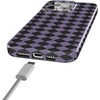 image:imageCasely iPhone 14 Case  Falling for You  Plum Floral  Compatible with MagSafe  Classic Ultra Slim DesignHarlequin Midnight Diamond  Black and Purple