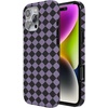 image:imageCasely iPhone 14 Case  Falling for You  Plum Floral  Compatible with MagSafe  Classic Ultra Slim DesignHarlequin Midnight Diamond  Black and Purple