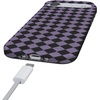 image:imageCasely iPhone 14 Case  Falling for You  Plum Floral  Compatible with MagSafe  Classic Ultra Slim DesignHarlequin Midnight Diamond  Black and Purple