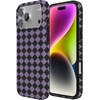 image:imageCasely iPhone 14 Case  Falling for You  Plum Floral  Compatible with MagSafe  Classic Ultra Slim DesignHarlequin Midnight Diamond  Black and Purple