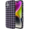 image:imageCasely iPhone 14 Case  Falling for You  Plum Floral  Compatible with MagSafe  Classic Ultra Slim DesignHarlequin Midnight Diamond  Black and Purple