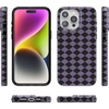 image:imageCasely iPhone 14 Case  Falling for You  Plum Floral  Compatible with MagSafe  Classic Ultra Slim DesignHarlequin Midnight Diamond  Black and Purple