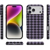 image:imageCasely iPhone 14 Case  Falling for You  Plum Floral  Compatible with MagSafe  Classic Ultra Slim DesignHarlequin Midnight Diamond  Black and Purple