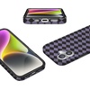 image:imageCasely iPhone 14 Case  Falling for You  Plum Floral  Compatible with MagSafe  Classic Ultra Slim DesignHarlequin Midnight Diamond  Black and Purple