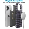 image:imageCasely iPhone 14 Case  Falling for You  Plum Floral  Compatible with MagSafe  Classic Ultra Slim DesignHarlequin Midnight Diamond  Black and Purple