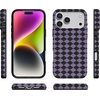image:imageCasely iPhone 14 Case  Falling for You  Plum Floral  Compatible with MagSafe  Classic Ultra Slim DesignHarlequin Midnight Diamond  Black and Purple