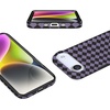 image:imageCasely iPhone 14 Case  Falling for You  Plum Floral  Compatible with MagSafe  Classic Ultra Slim DesignHarlequin Midnight Diamond  Black and Purple