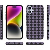 image:imageCasely iPhone 14 Case  Falling for You  Plum Floral  Compatible with MagSafe  Classic Ultra Slim DesignHarlequin Midnight Diamond  Black and Purple