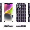 image:imageCasely iPhone 14 Case  Falling for You  Plum Floral  Compatible with MagSafe  Classic Ultra Slim DesignHarlequin Midnight Diamond  Black and Purple