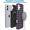 image:imageCasely iPhone 14 Case  Falling for You  Plum Floral  Compatible with MagSafe  Classic Ultra Slim DesignHarlequin Midnight Diamond  Black and Purple