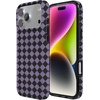 image:imageCasely iPhone 14 Case  Falling for You  Plum Floral  Compatible with MagSafe  Classic Ultra Slim DesignHarlequin Midnight Diamond  Black and Purple