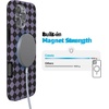 image:imageCasely iPhone 14 Case  Falling for You  Plum Floral  Compatible with MagSafe  Classic Ultra Slim DesignHarlequin Midnight Diamond  Black and Purple