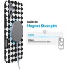 image:imageCasely iPhone 14 Case  Falling for You  Plum Floral  Compatible with MagSafe  Classic Ultra Slim DesignHarlequin Salem Diamond  Black and White