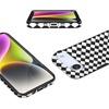 image:imageCasely iPhone 14 Case  Falling for You  Plum Floral  Compatible with MagSafe  Classic Ultra Slim DesignHarlequin Salem Diamond  Black and White