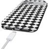 image:imageCasely iPhone 14 Case  Falling for You  Plum Floral  Compatible with MagSafe  Classic Ultra Slim DesignHarlequin Salem Diamond  Black and White