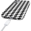 image:imageCasely iPhone 14 Case  Falling for You  Plum Floral  Compatible with MagSafe  Classic Ultra Slim DesignHarlequin Salem Diamond  Black and White