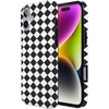image:imageCasely iPhone 14 Case  Falling for You  Plum Floral  Compatible with MagSafe  Classic Ultra Slim DesignHarlequin Salem Diamond  Black and White