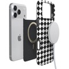 image:imageCasely iPhone 14 Case  Falling for You  Plum Floral  Compatible with MagSafe  Classic Ultra Slim DesignHarlequin Salem Diamond  Black and White