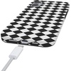 image:imageCasely iPhone 14 Case  Falling for You  Plum Floral  Compatible with MagSafe  Classic Ultra Slim DesignHarlequin Salem Diamond  Black and White