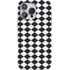 image:imageCasely iPhone 14 Case  Falling for You  Plum Floral  Compatible with MagSafe  Classic Ultra Slim DesignHarlequin Salem Diamond  Black and White