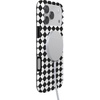 image:imageCasely iPhone 14 Case  Falling for You  Plum Floral  Compatible with MagSafe  Classic Ultra Slim DesignHarlequin Salem Diamond  Black and White