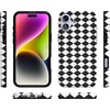 image:imageCasely iPhone 14 Case  Falling for You  Plum Floral  Compatible with MagSafe  Classic Ultra Slim DesignHarlequin Salem Diamond  Black and White